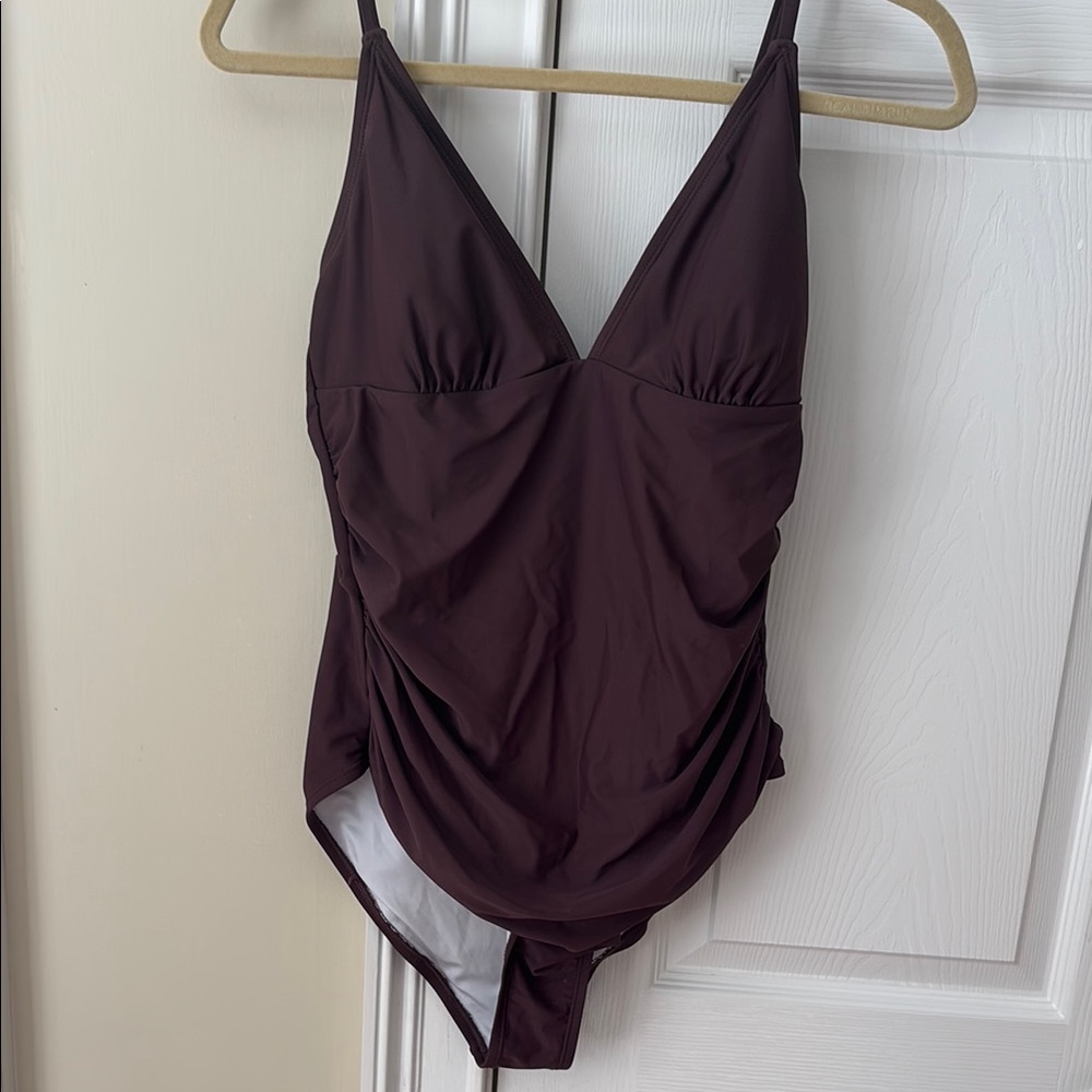 Cupshe Women's One Piece Swimsuit - Rich Plum